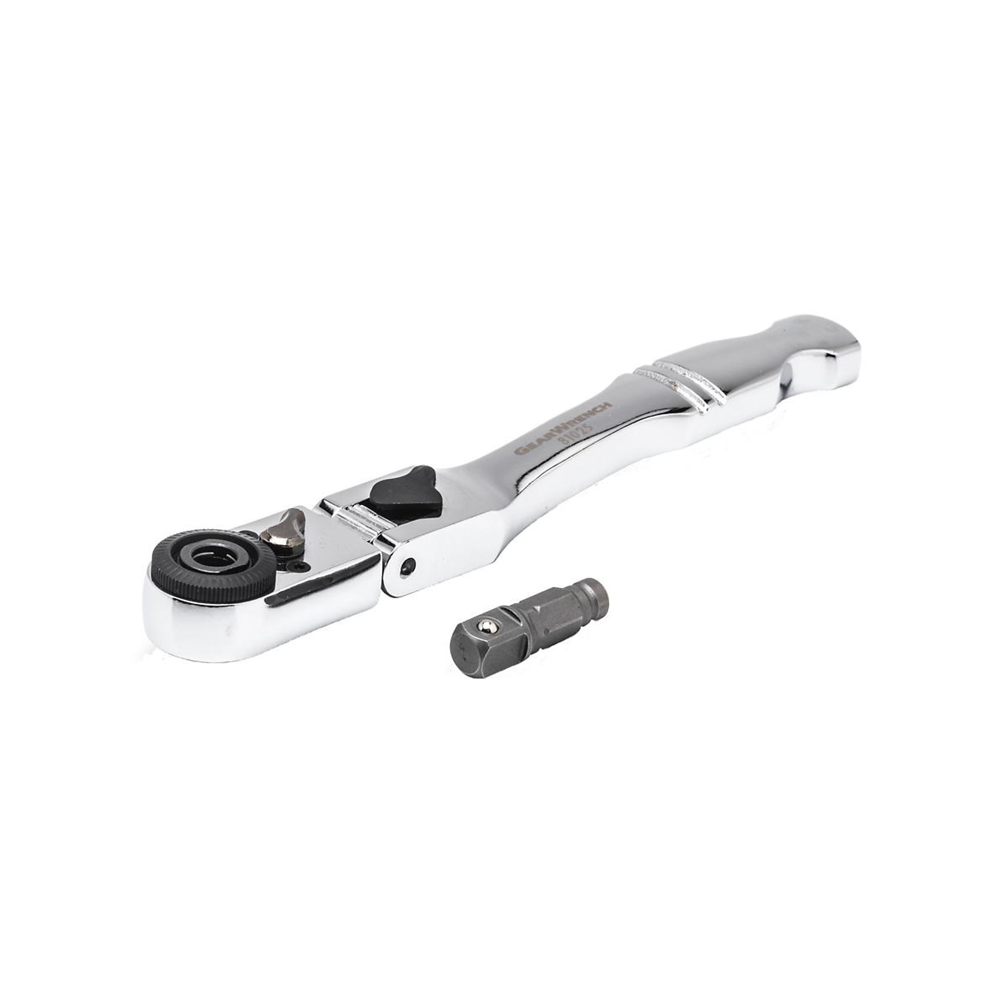 GearWrench Slim Head Ratchet — 1/4in. Drive, 6in. Handle, Model# KDT81025